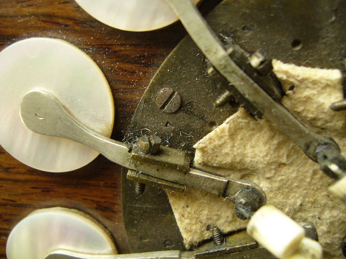 Concertina, Charles Wheatstone (1802–1875), Rosewood, nickel-silver, leather, paper, ivory, tortoiseshell; case of mahogany, British