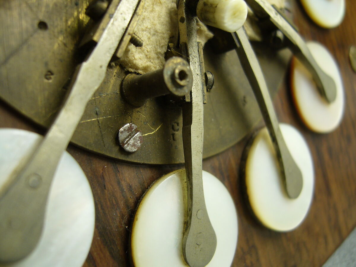 Concertina, Charles Wheatstone (1802–1875), Rosewood, nickel-silver, leather, paper, ivory, tortoiseshell; case of mahogany, British