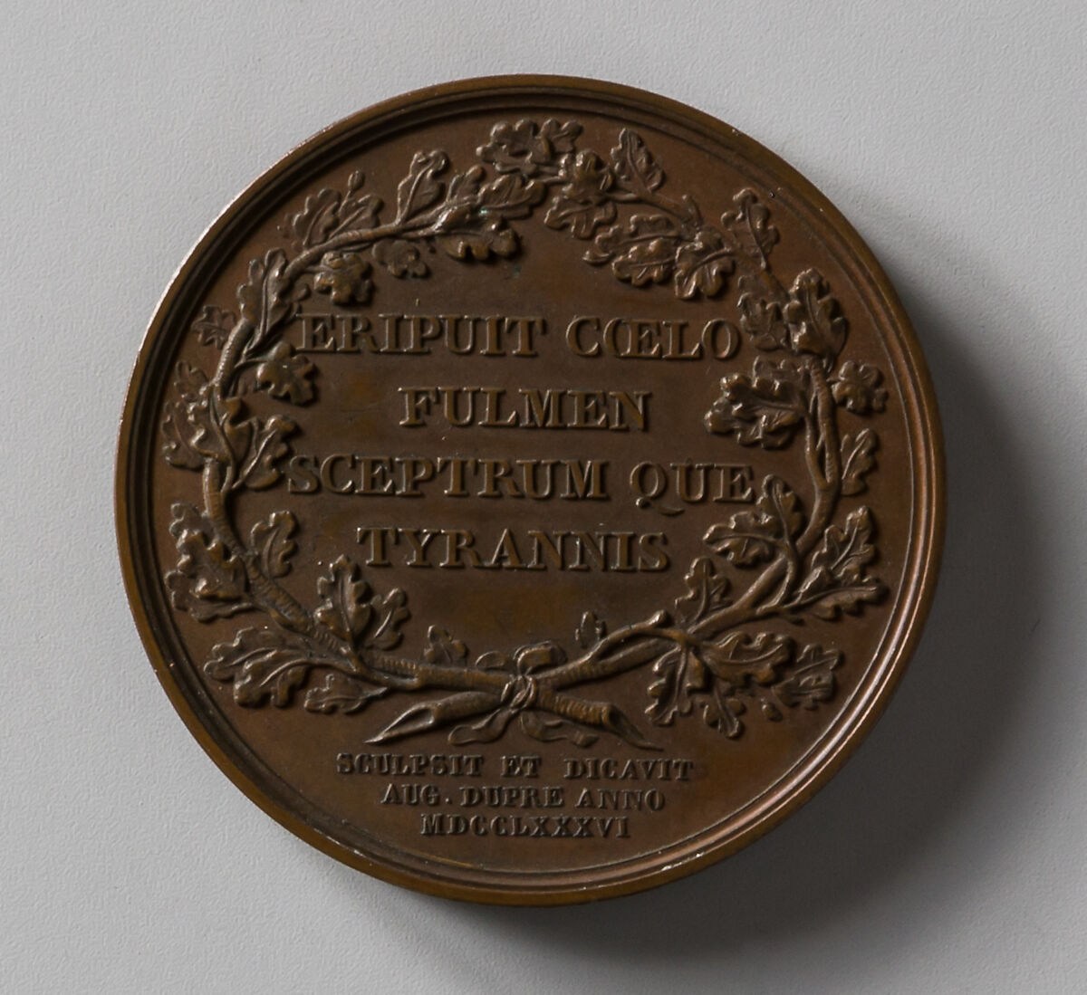 Medallion, Augustin Dupré (French, Saint-Etienne 1748–1833 Armentières-en-Brie), Bronze