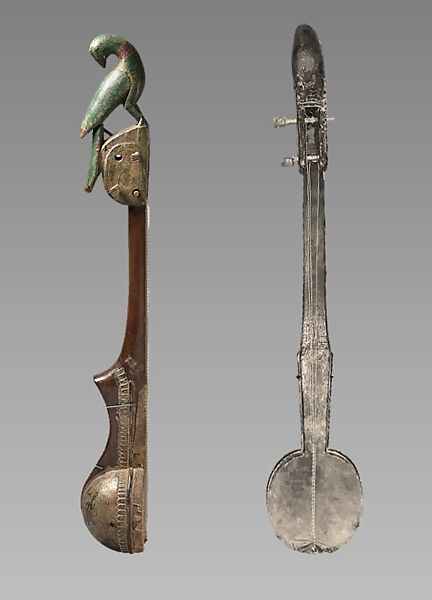 Lute, Wood, hide, Chinese (Tibetan)