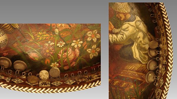 Daira, Wood, ivory, skin, Iranian or Caucasus (Georgia, Azerbaijan, Armenia)