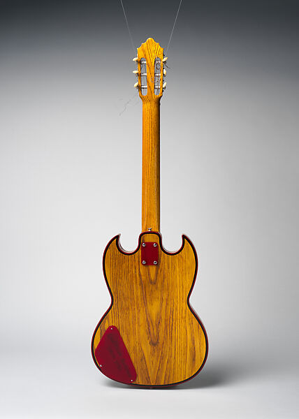 Electric Guitar, Efrain Vega, Oak, chestnut, plexiglas, steel, Puerto Rican