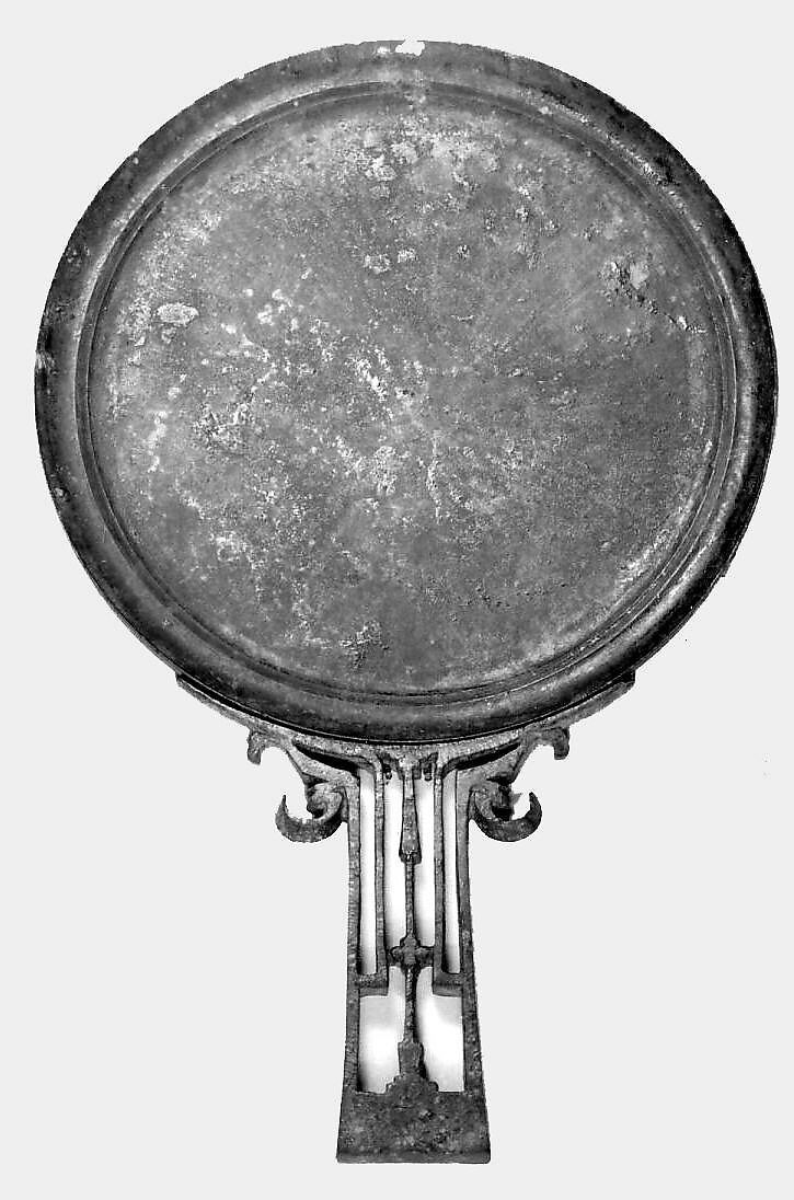 Mirror with handle, Bronze, Indonesia (Java) 