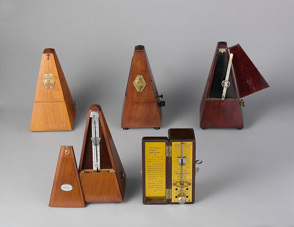 Metronome, Seth Thomas Clocks (American, Connecticut and New York), Satinwood, metal, American 