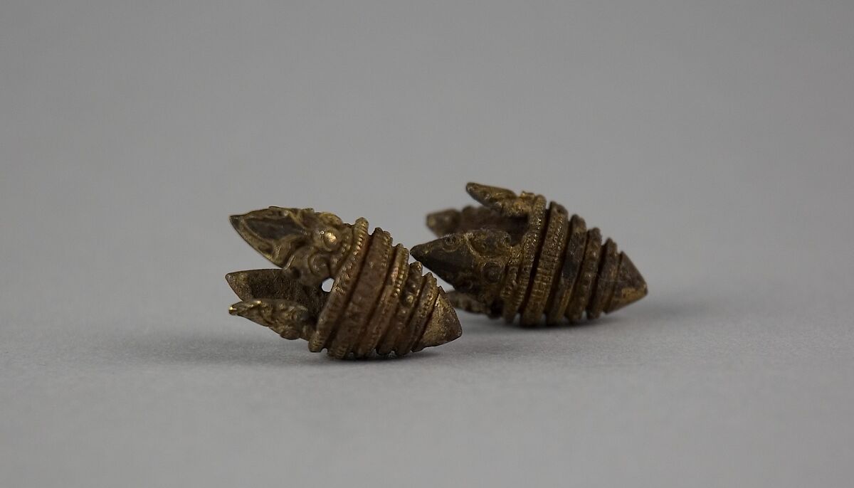 Ear Clip, Bronze with traces of gilding, Cambodia