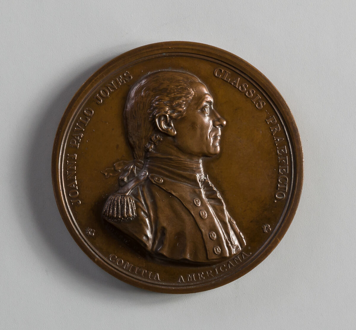 Medal of John Paul Jones and the Serapis, Augustin Dupré (French, Saint-Etienne 1748–1833 Armentières-en-Brie), Copper 