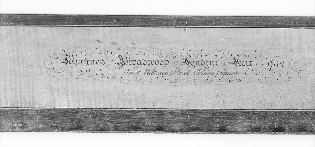 Grand Piano, John Broadwood (1732–1812), Mahogany, oak, curly maple, ivory, ebony, brass and various materials, British