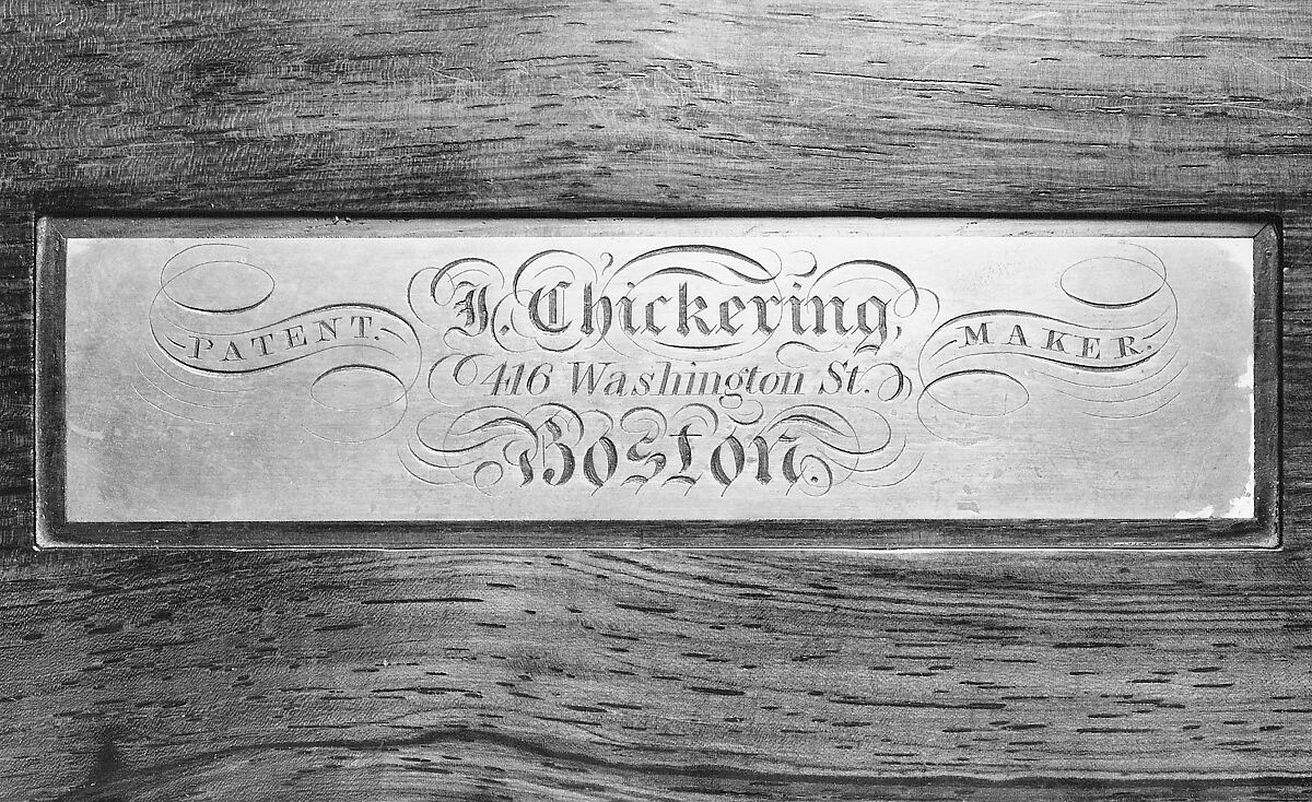 Square Piano, Jonas Chickering (American, Mason Village, New Hampshire 1798–1853 Boston), Wood, various materials, American