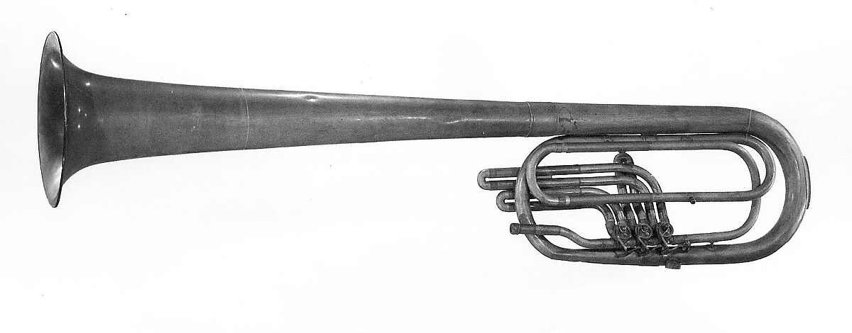 Tuba in E-flat, John F. Stratton (American), Brass, American