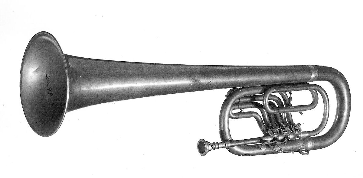 Baritone Horn in B-flat, Brass, nickel-silver, American or German 