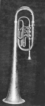 Baritone Horn in B-flat, Brass, nickel-silver, American or German