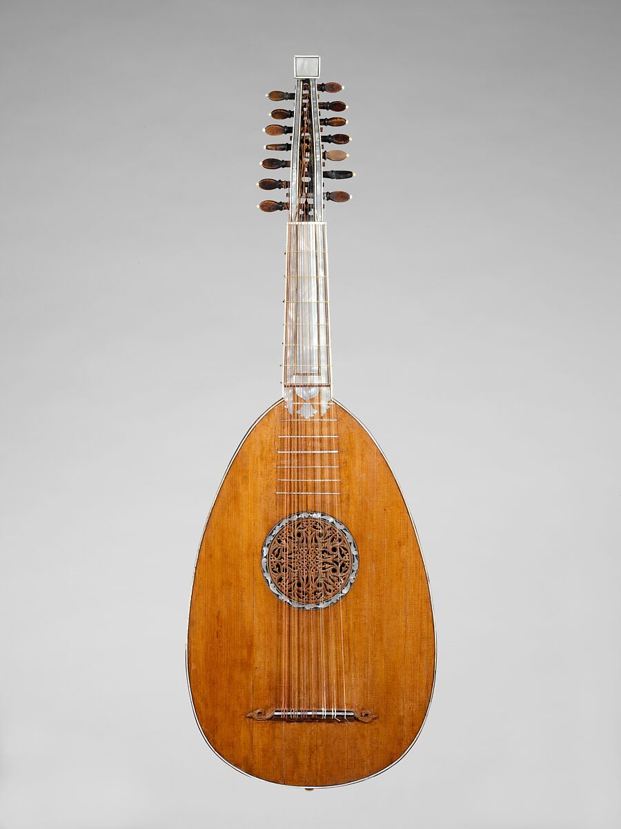 Mandola, Giuseppe Presbler (German, active Italy, 1760–1801 Milan), Rosewood, spruce, walnut, bone, mother-of-pearl, Italian