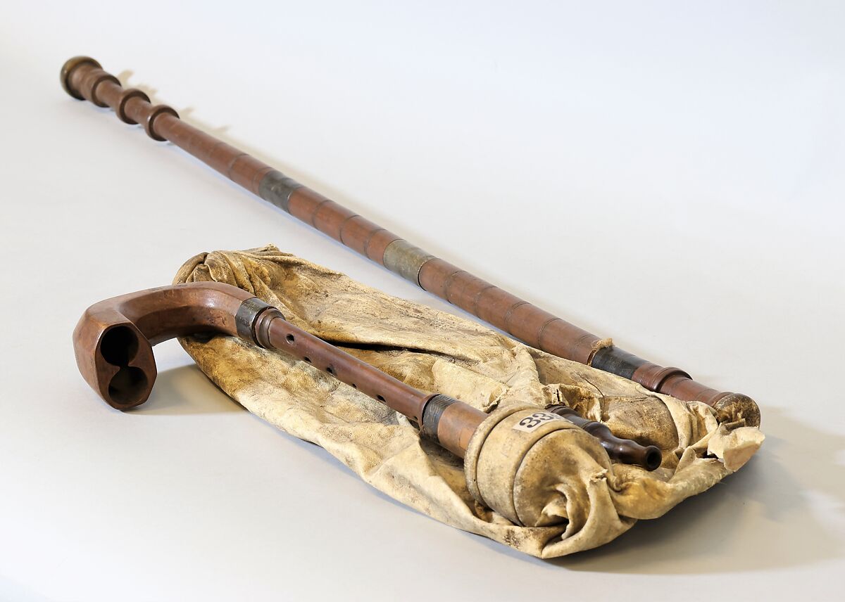 wood, horn, brass, goatskin, Hungarian or Slovenian 
