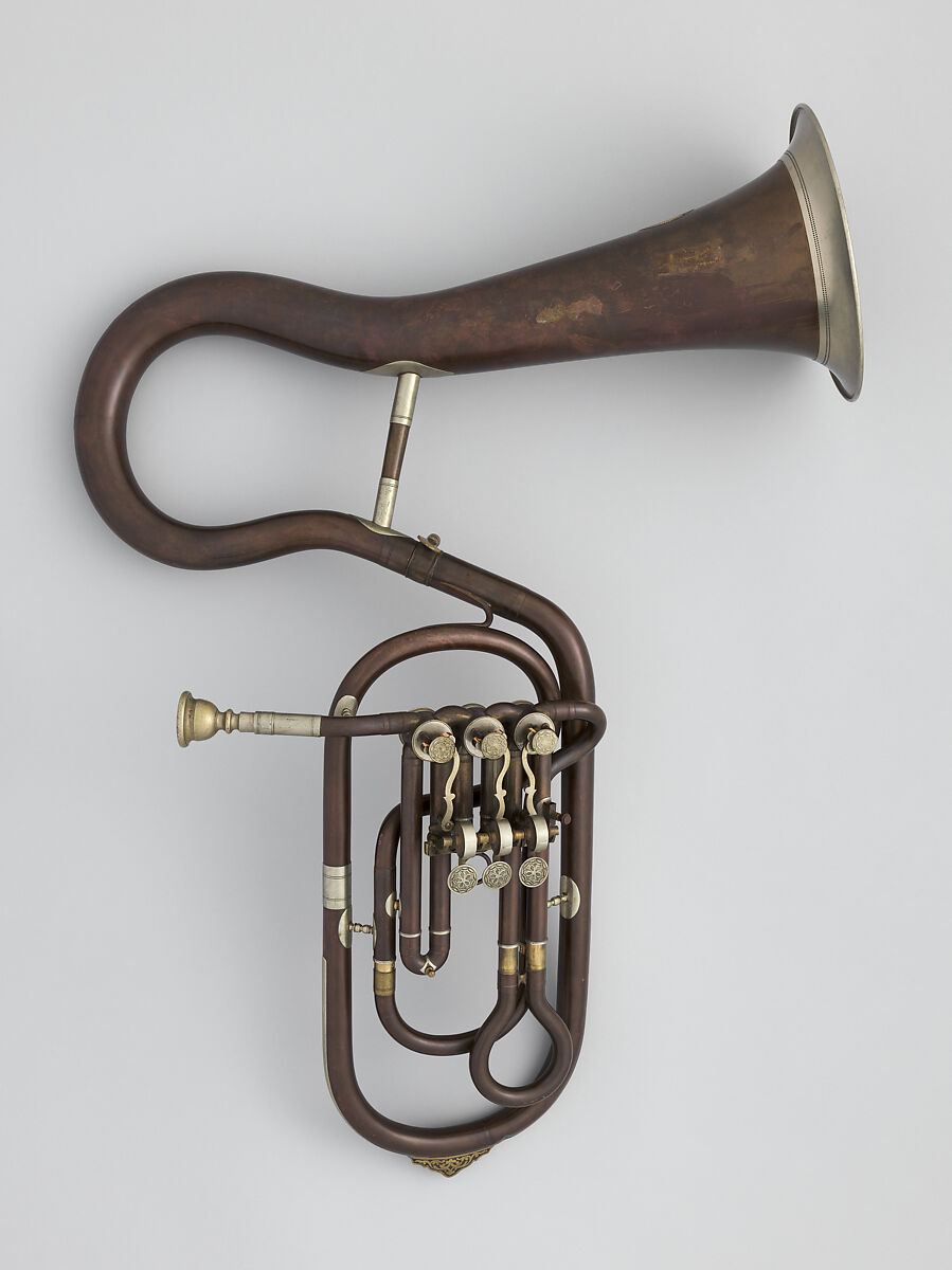 Tenor Valve Trombone in B-flat, Pietro Borsari (active late 19th century), brass, nickel-silver, Italian 