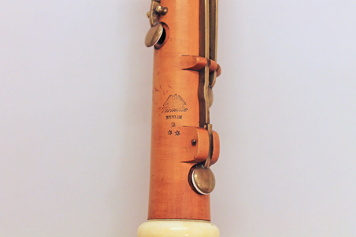 Alto Clarinet in E-flat, Johann Friedrich Wilhelm Wernicke (German, fl. 1849–1870), Boxwood, brass, German