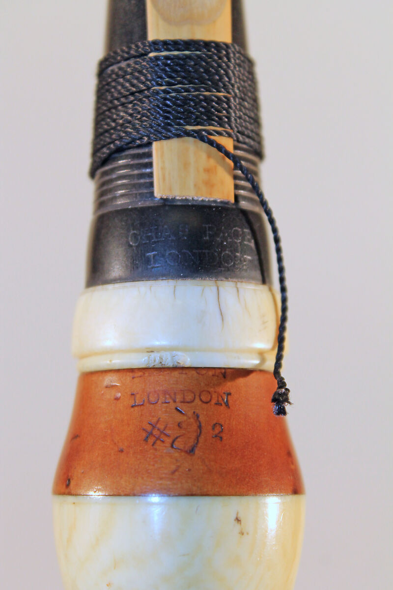 Clarinet in C, Richard Bilton (active 1826–1856), wood, ivory, brass, British