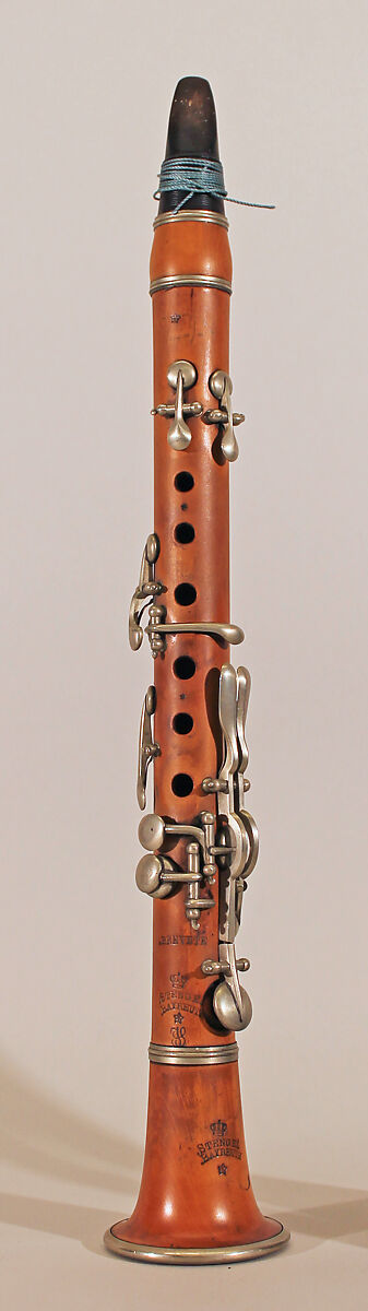 Piccolo Clarinet in A-flat, Johann Samuel Stengel (German, fl. 1805–1902), Boxwood, brass, German 