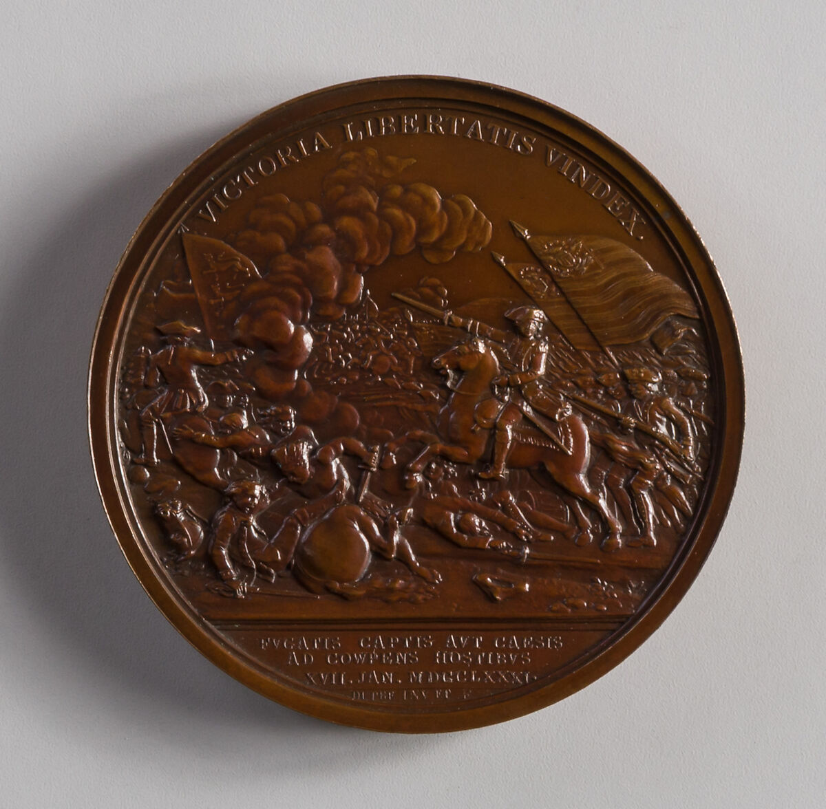 Medal of General Daniel Morgan, Augustin Dupré (French, Saint-Etienne 1748–1833 Armentières-en-Brie), Copper