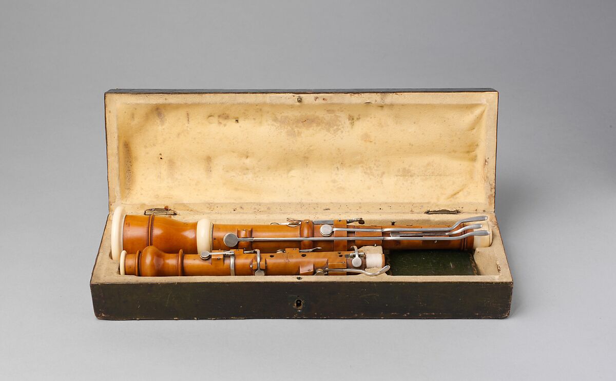 Oboe, B. Schott fils (German, active Mainz ca. 1817–ca. 1840), Boxwood, ivory, silver, German
