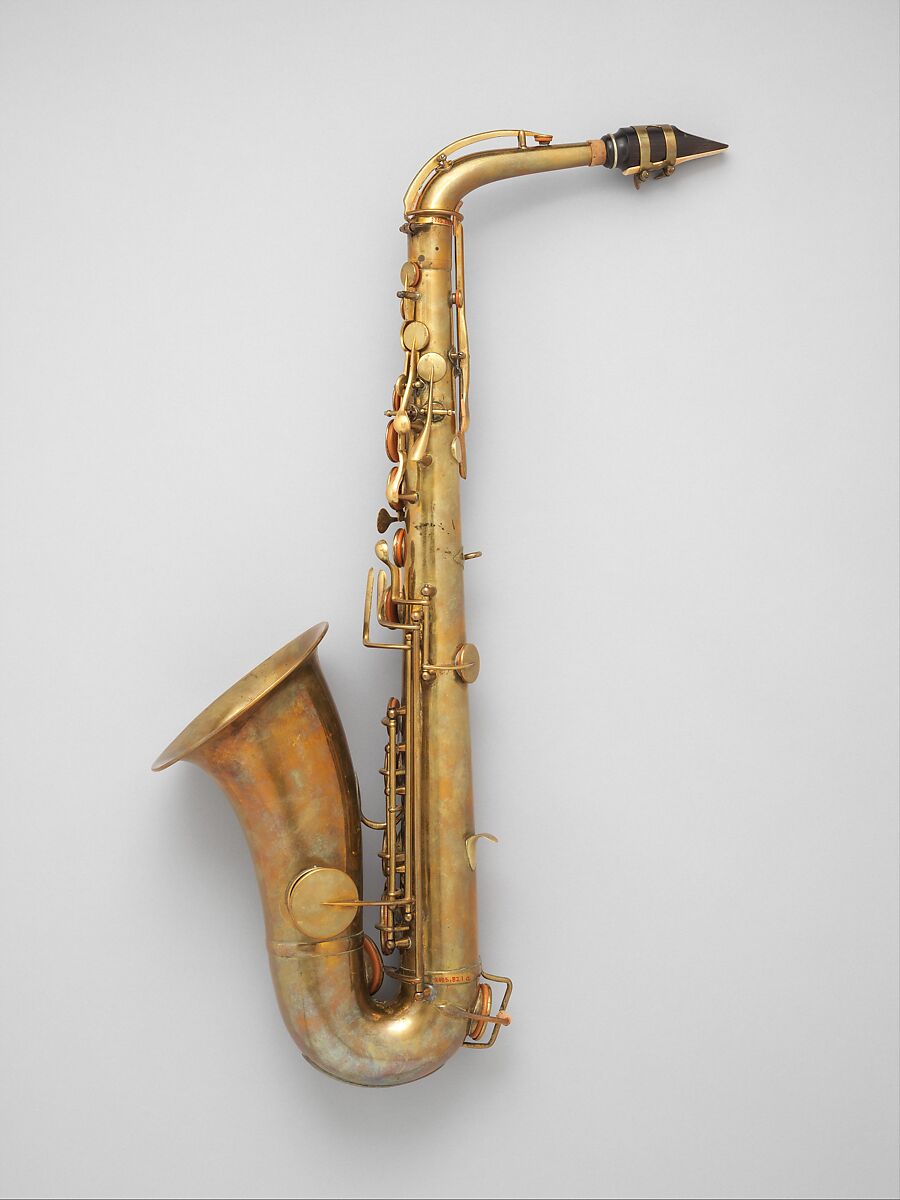 Alto saxophone in E-flat, Adolphe (Antoine Joseph) Sax (Belgian, Dinant, Belgium 1814–1894 Paris), Brass, French