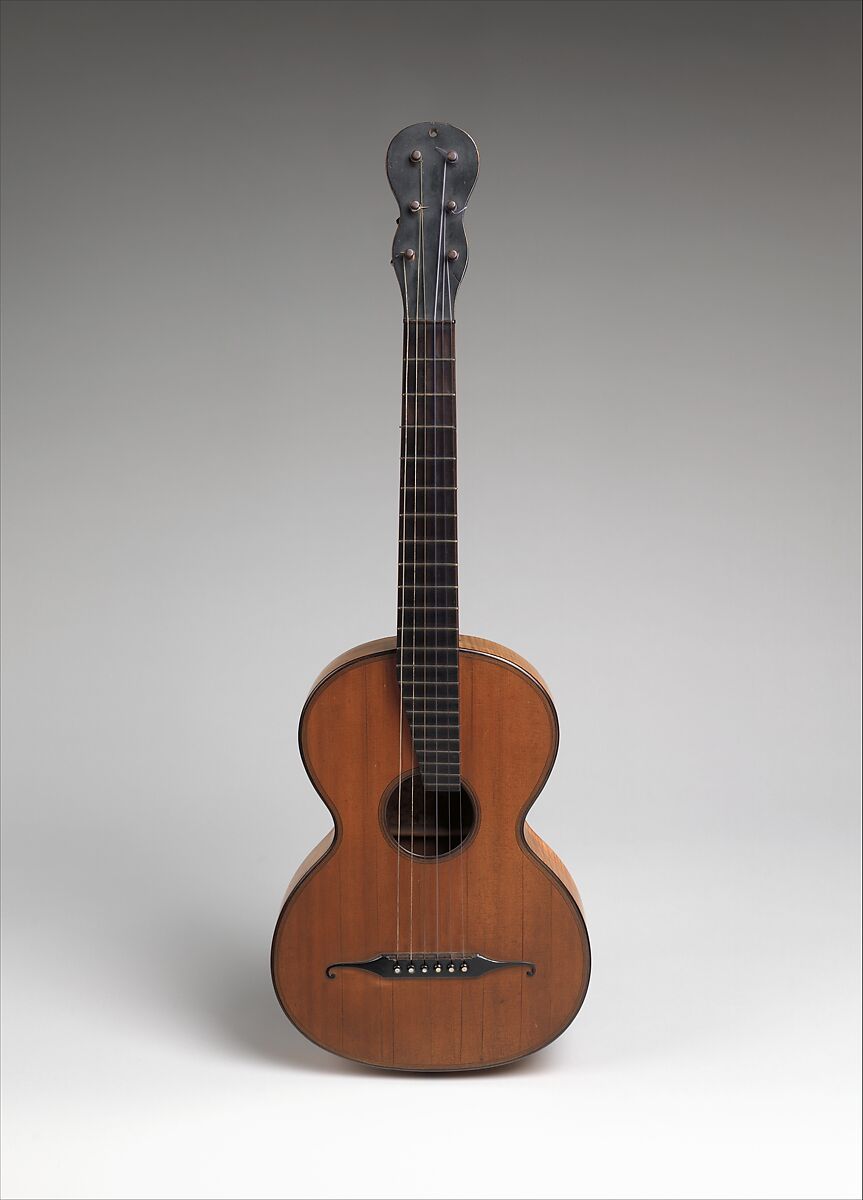 Guitar, Johann Anton Stauffer (Austrian), Spruce, maple, Austrian 