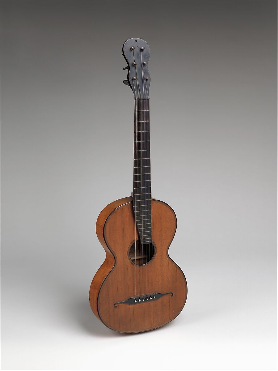 Guitar, Johann Anton Stauffer (Austrian), Spruce, maple, Austrian