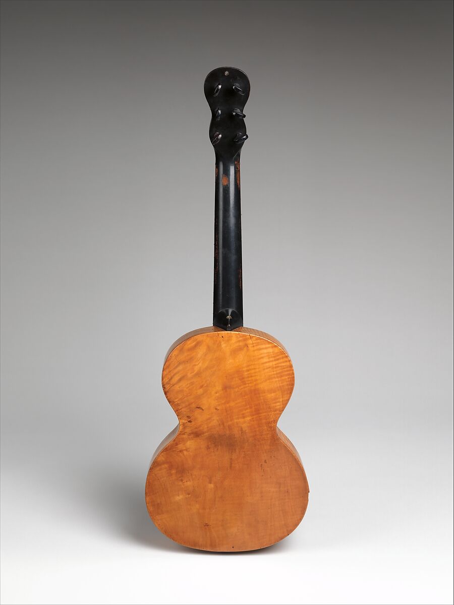 Guitar, Johann Anton Stauffer (Austrian), Spruce, maple, Austrian