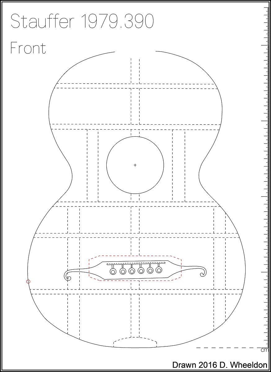Guitar, Johann Anton Stauffer (Austrian), Spruce, maple, Austrian