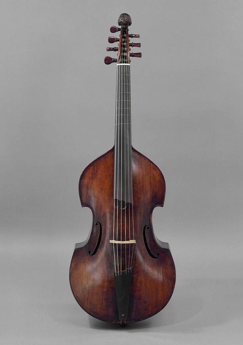 Bass Viol, Possibly by Matthias Humel, Spruce and maple, German 