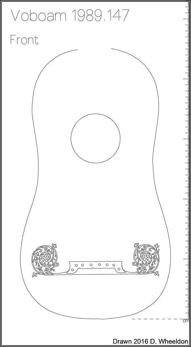 Guitar, attributed to Jean-Baptiste Voboam, Spruce, tortoiseshell, mother-of-pearl, ivory, ebony, French