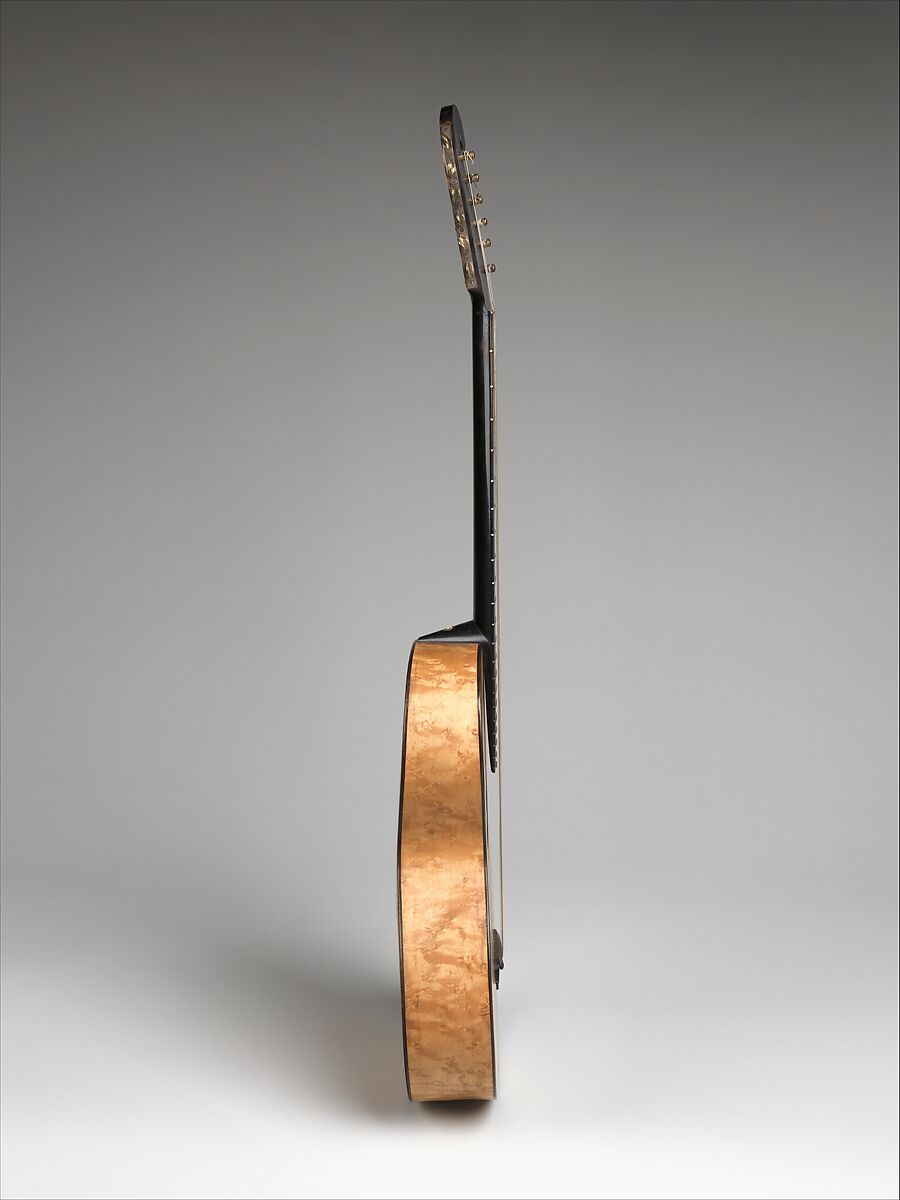 Guitar, Christian Frederick Martin (Markneukirchen, Saxony 1796–1873 Nazareth, Pennsylvania), Wood, maple, spruce, abalone, ebony, metal, brass, ivory, American