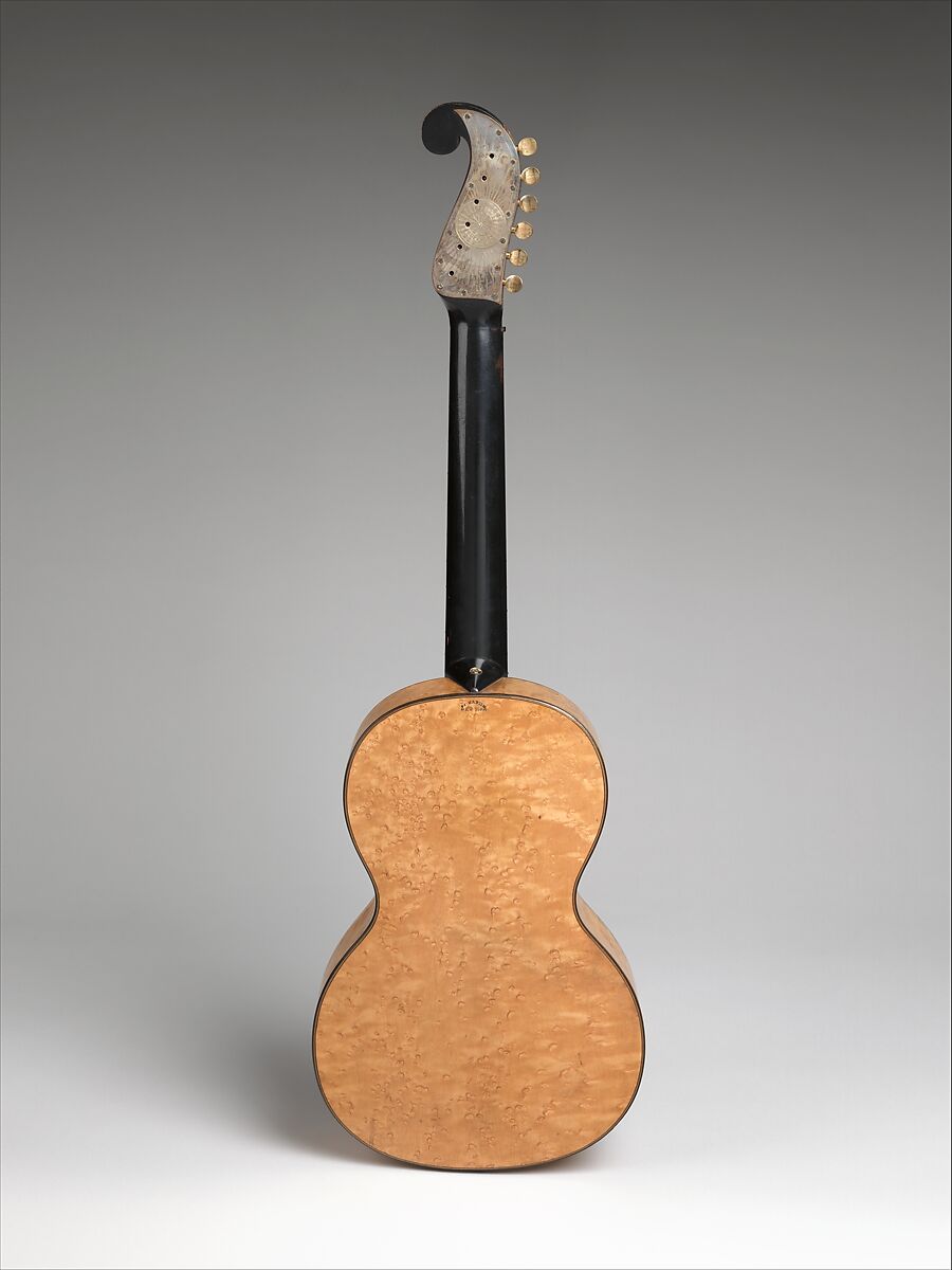 Guitar, Christian Frederick Martin (Markneukirchen, Saxony 1796–1873 Nazareth, Pennsylvania), Wood, maple, spruce, abalone, ebony, metal, brass, ivory, American