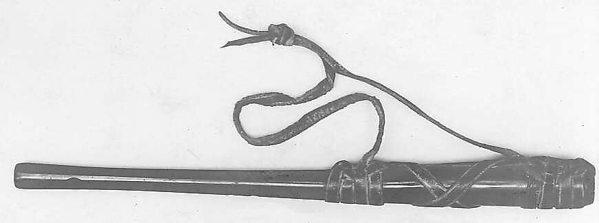 Falconer's Horn, Horn, leather, pigment, German?