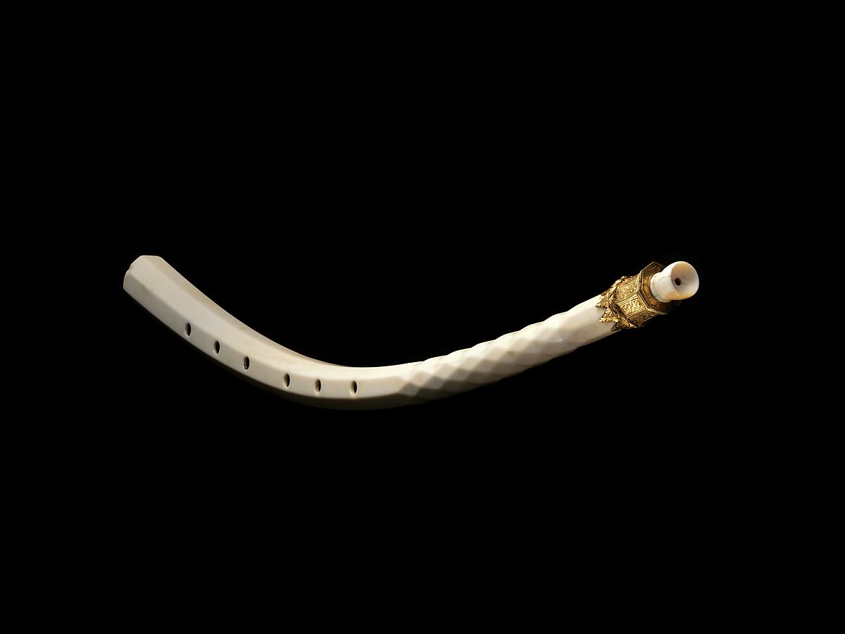 Cornetto in A, Ivory, gilt ferrule, German 