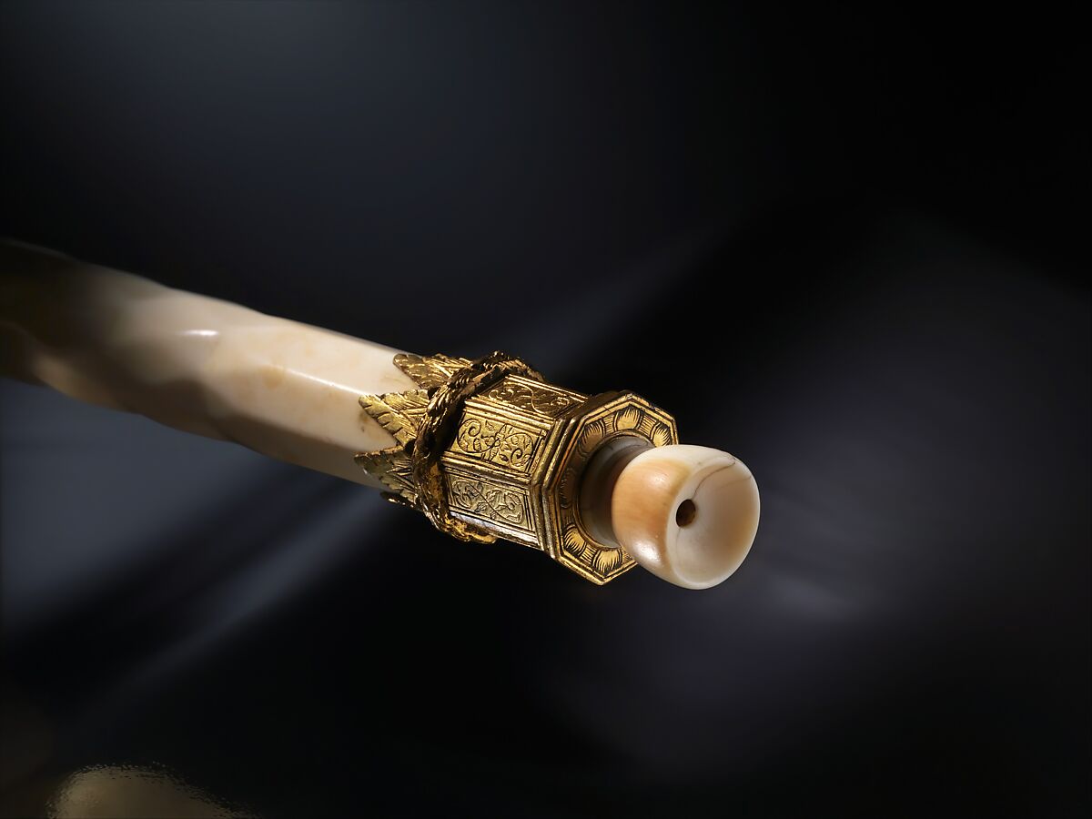 Cornetto in A, Ivory, gilt ferrule, German