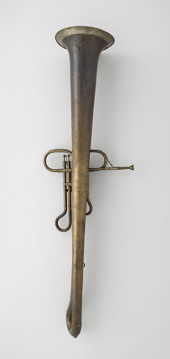 Contrabass Valve Ophicleide in D, Leopold Uhlmann (Austrian, 1806–1878), Brass, nickel-silver, Austrian
