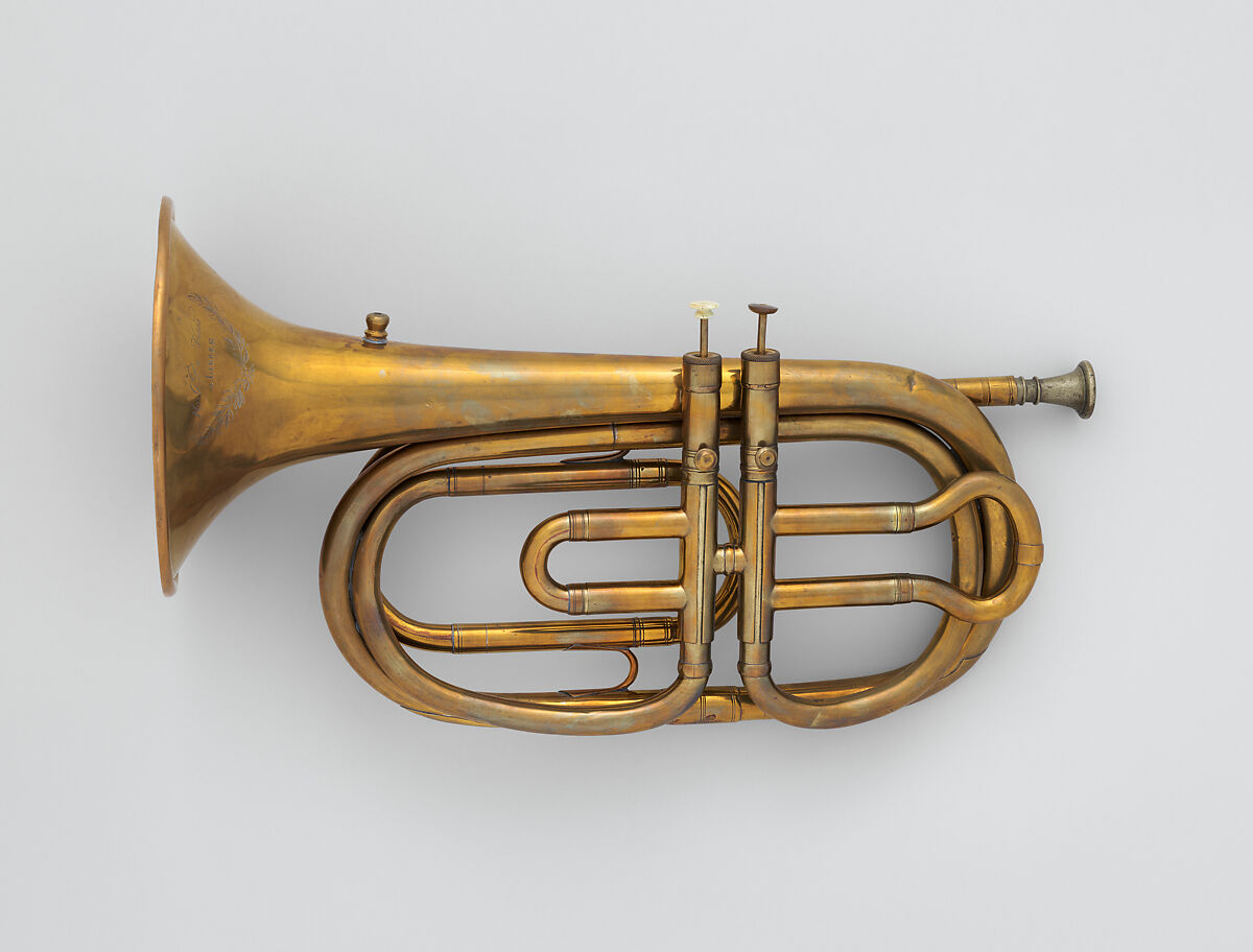 Alto or Tenor Cornopean, Melchior Gomar de Vries (Belgian, active Lierre 1838 until late 19th century), Brass, nickel-silver, Belgian