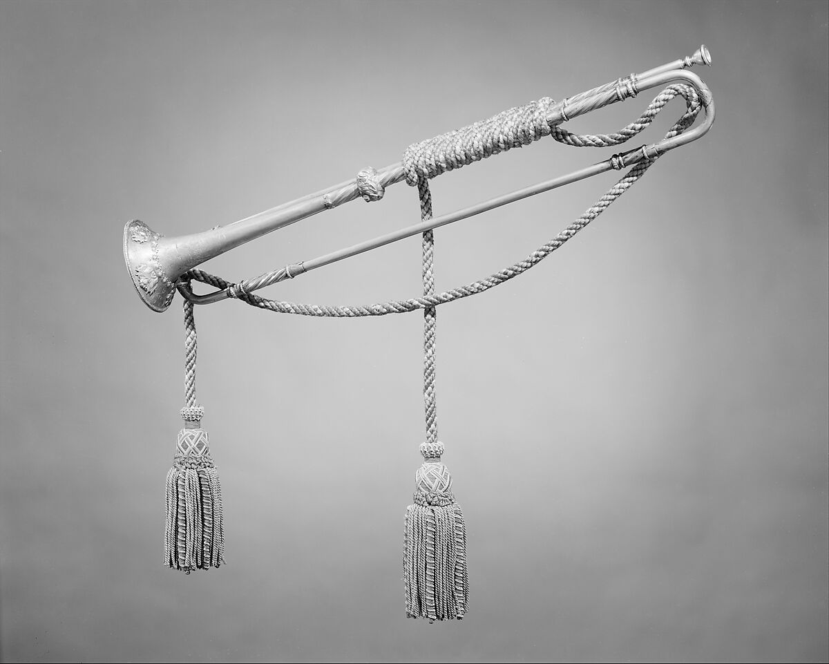 Natural Trumpet, Johann Wilhelm Haas (German, Nuremberg 1649–1723 Nuremberg), Silver, German