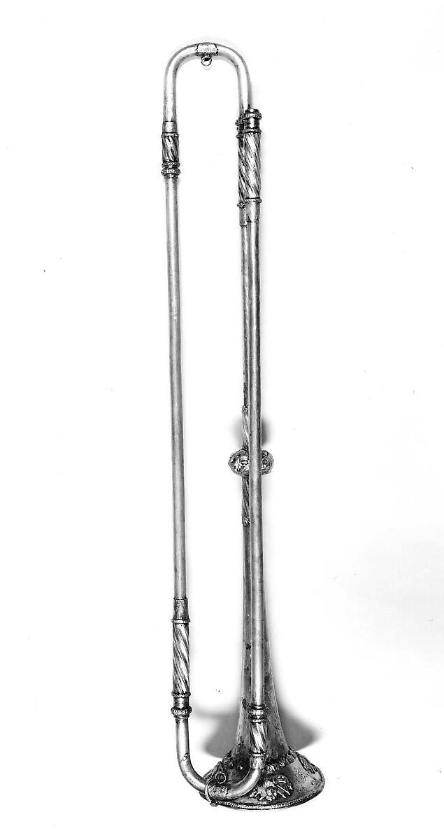 Natural Trumpet, Johann Wilhelm Haas (German, Nuremberg 1649–1723 Nuremberg), Silver, German