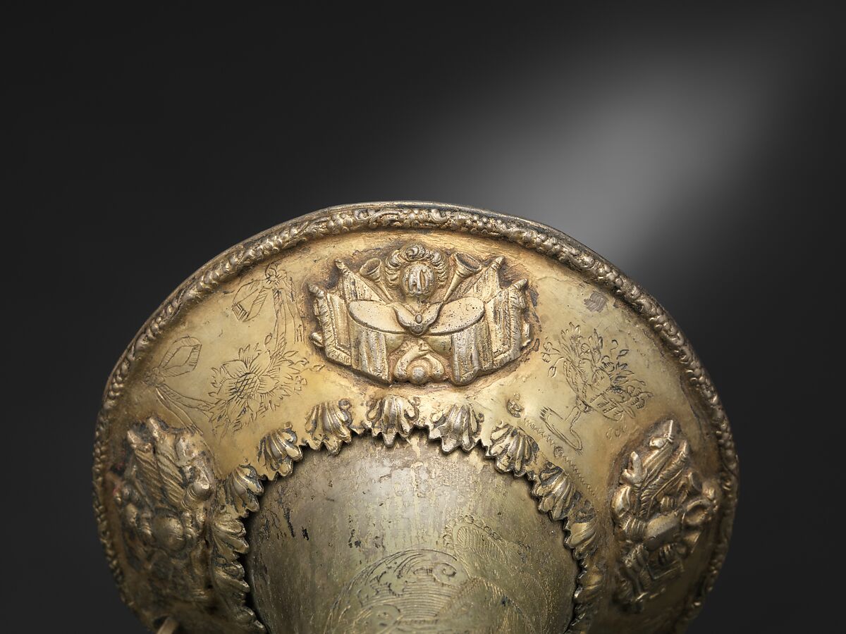 Natural Trumpet, Johann Wilhelm Haas (German, Nuremberg 1649–1723 Nuremberg), Silver, German