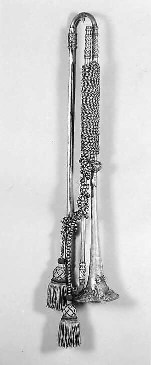 Natural Trumpet, Anton Kerner (Austrian, Vienna 1726–1806 Vienna), German silver, Austrian 