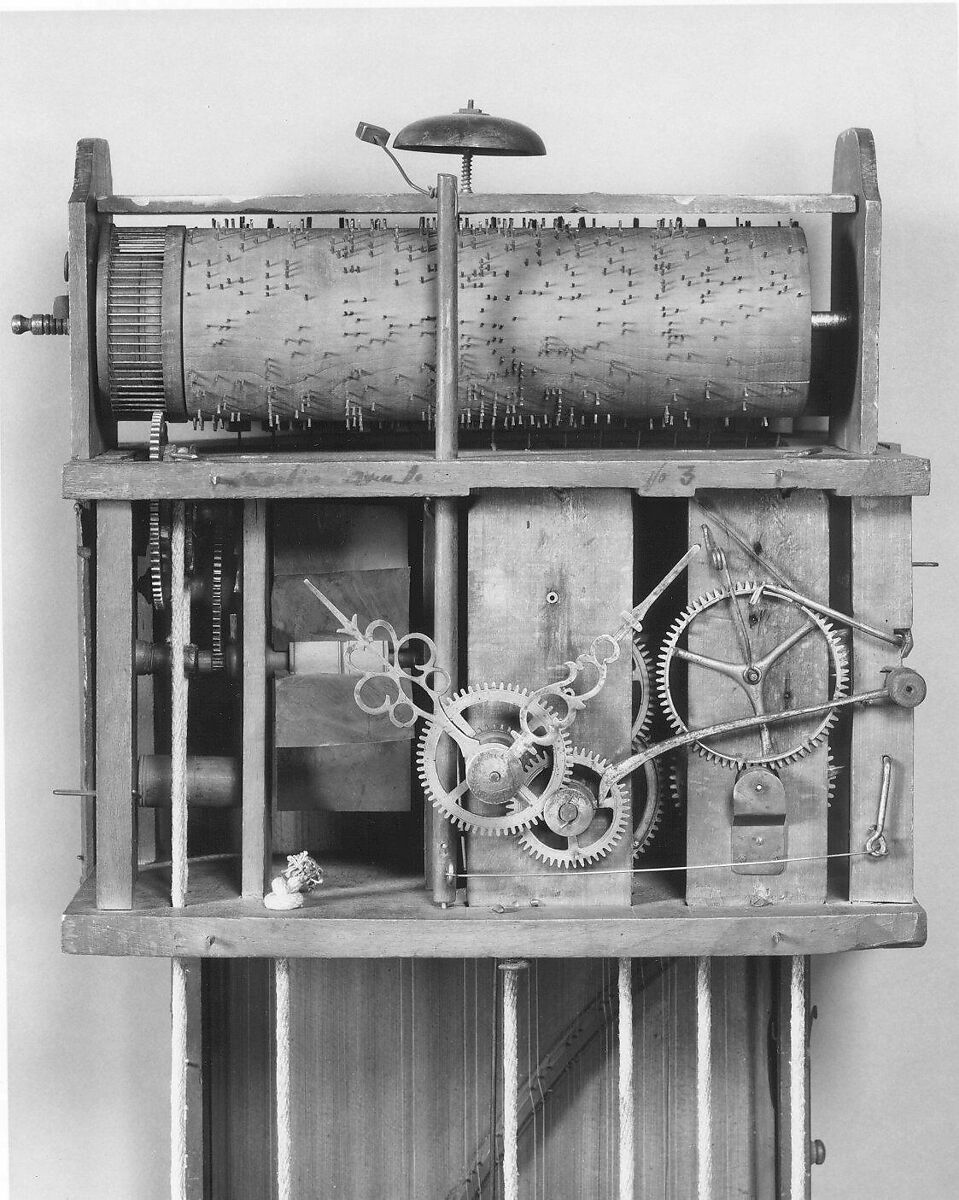 Musical Clock, Martin Vanlo?, Wood, metal, German