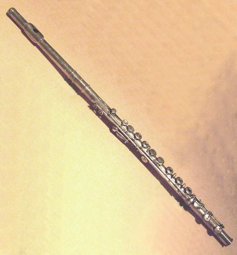 Transverse Flute, Clair Godfroy aine, Silver, French 
