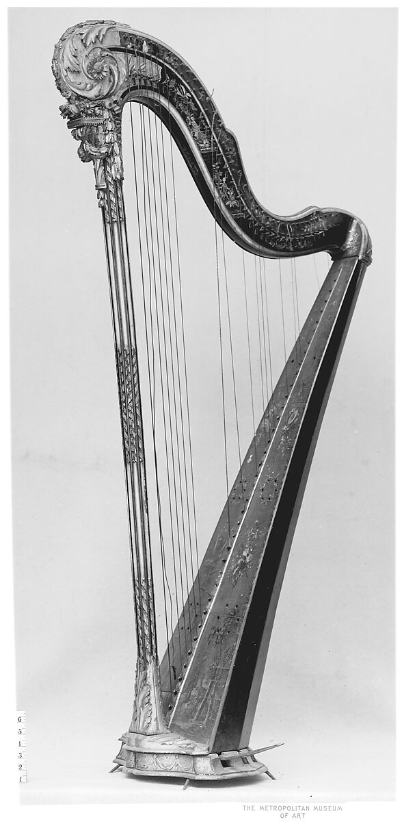 Pedal Harp, Renault &amp; Chatelain, Wood, various materials, French 