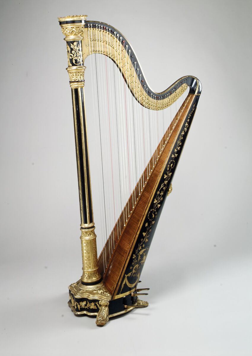 Pedal Harp, Lyon &amp; Healy (American, Chicago, Illinois), Wood, metal, American