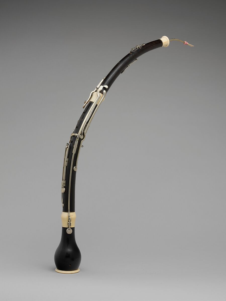 English Horn in G, Carl Theodor Golde (German, Marienburg 1803–1873 Dresden), Wood, leather, ivory, silver, German 
