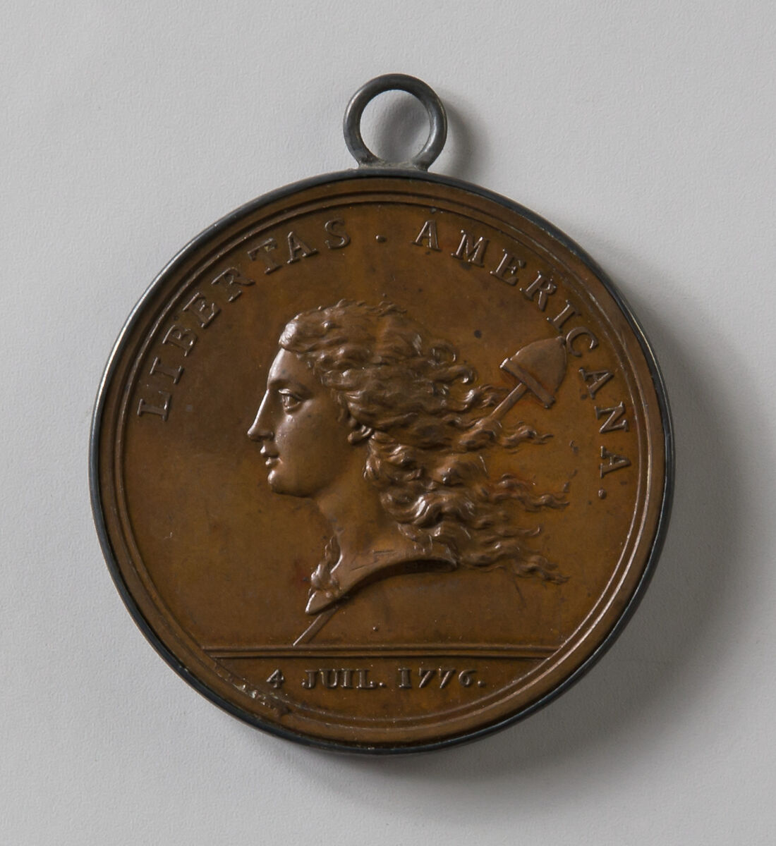 Medal Commemorating the Declaration of Independence, Augustin Dupré (French, Saint-Etienne 1748–1833 Armentières-en-Brie), Bronze 