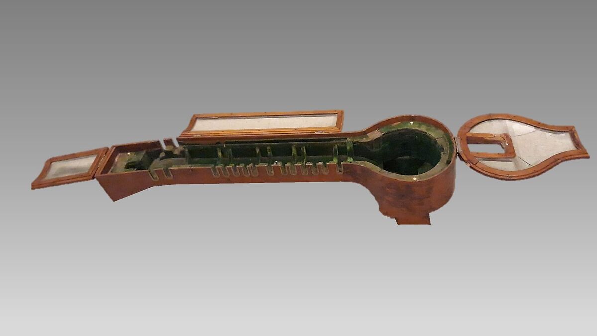 Taūs (mayuri), Wood, metal, wire, glass, hide, polychrome, Indian