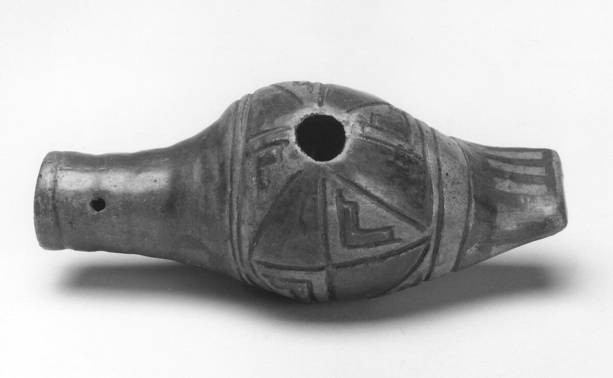 Ocarina, Ceramic, probably Colombian 