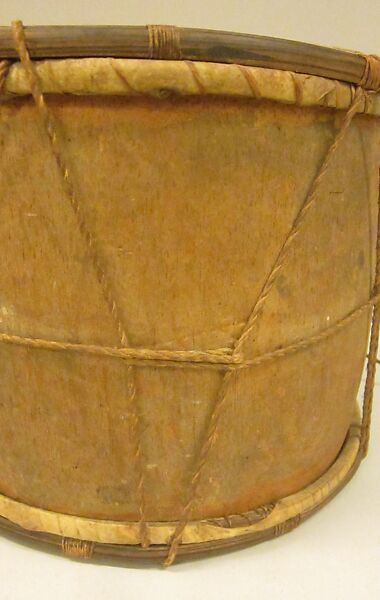 Tamporo, Wood, hide, fiber, Peru? (Andean)